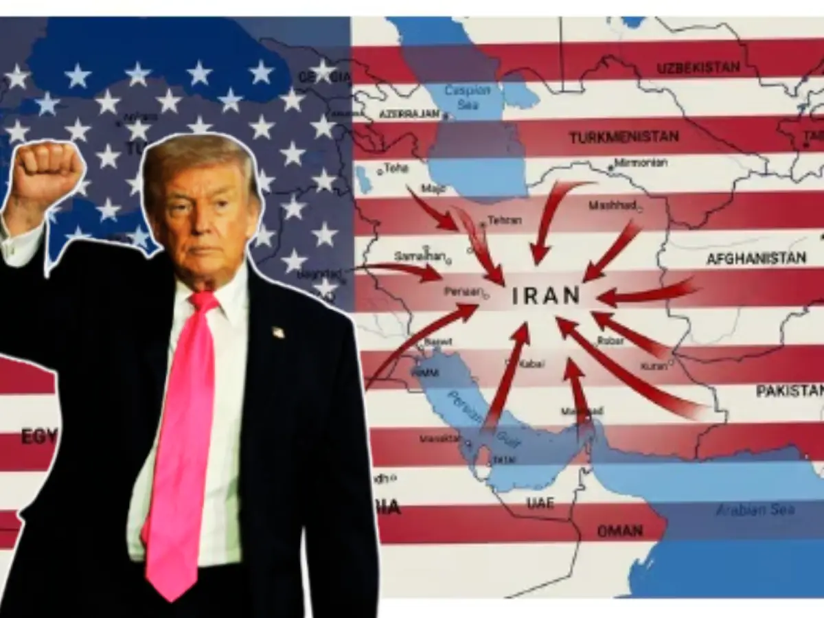 Inside Trump's Truth Social AI world: New map of West Asia with American flag, space war and aliens