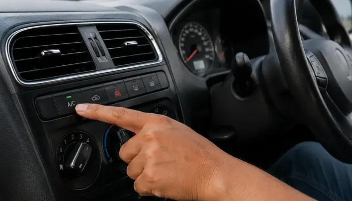 How much fuel does a car AC use in 1 hour?