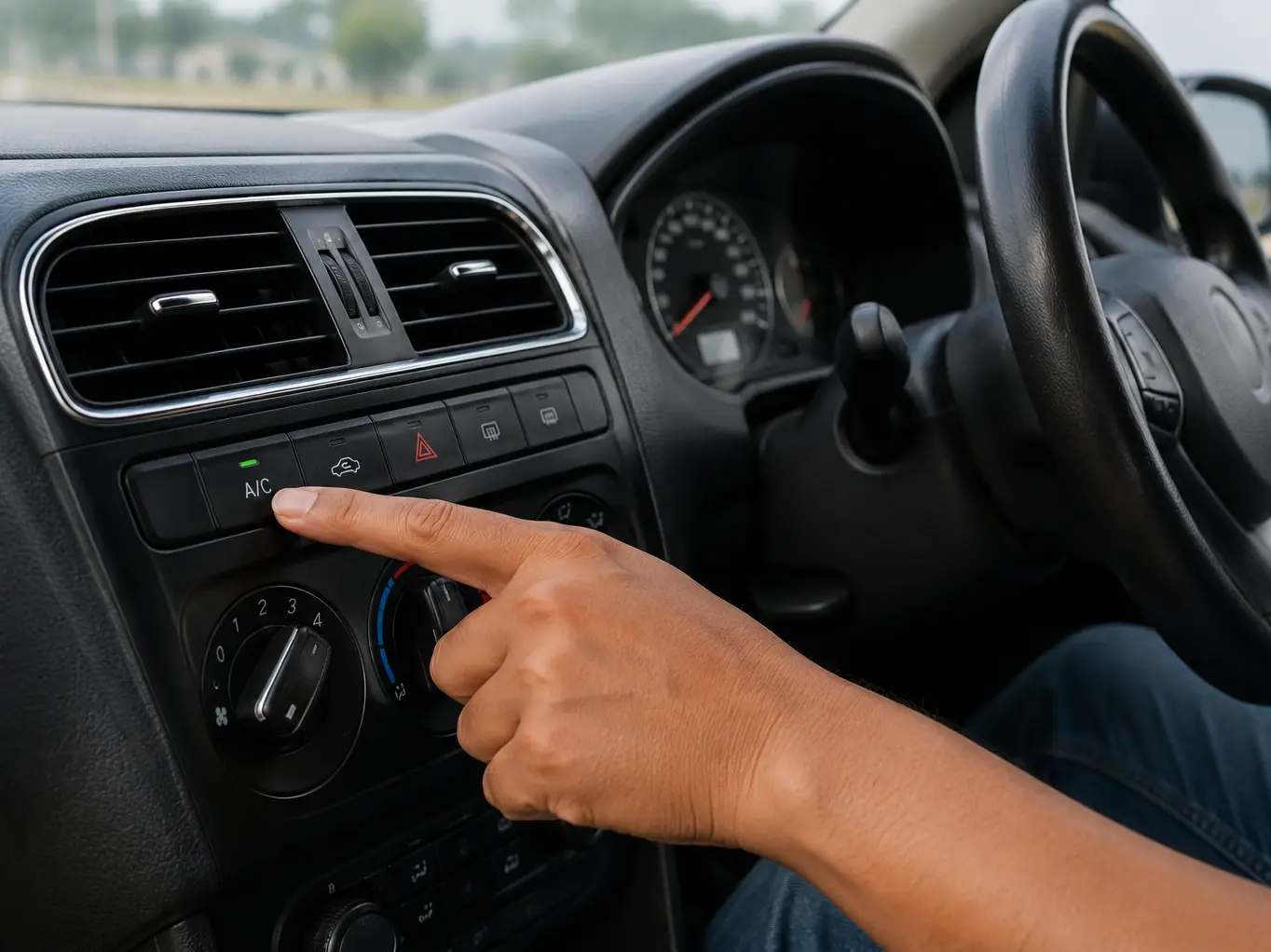 How much fuel does a car AC use in 1 hour?