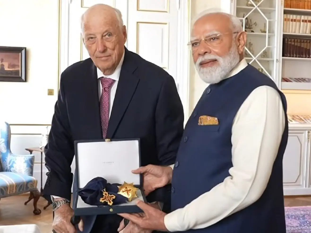 India’s ties with Norway ‘trusted, futuristic, and long-term,’ says PM Modi; conferred nation’s highest honour India’s ties with Norway ‘trusted, futuristic, and long-term,’ says PM Modi; conferred nation’s highest honour