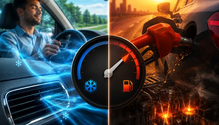 Does driving with the AC on waste too much fuel?