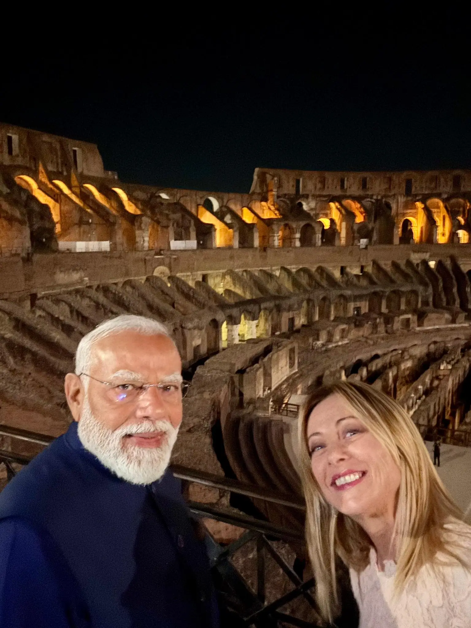 'Welcome to Rome, my friend!': Meloni shares photo with PM Modi after his arrival in Italy