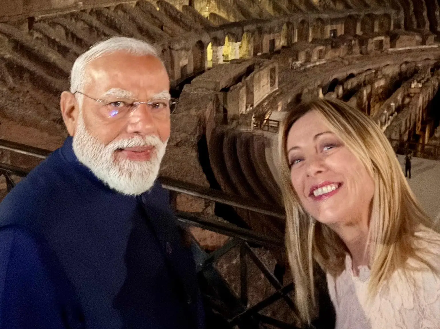 'Welcome to Rome, my friend!': Meloni shares photo with PM Modi after his arrival in Italy