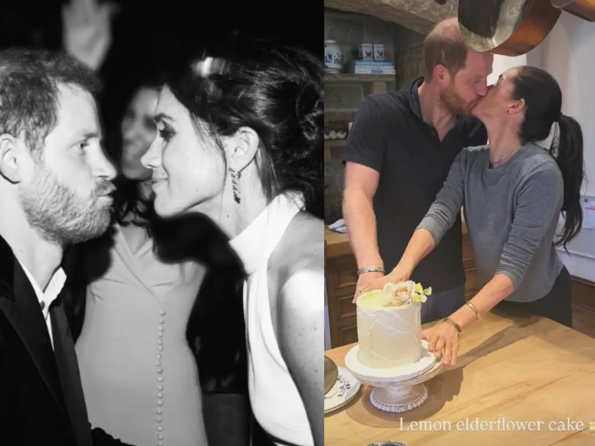 Penguin, cake and a kiss! Meghan Markle and Prince Harry's 8th wedding celebration | In pics Penguin, cake and a kiss! Meghan Markle and Prince Harry's 8th wedding celebration | In pics