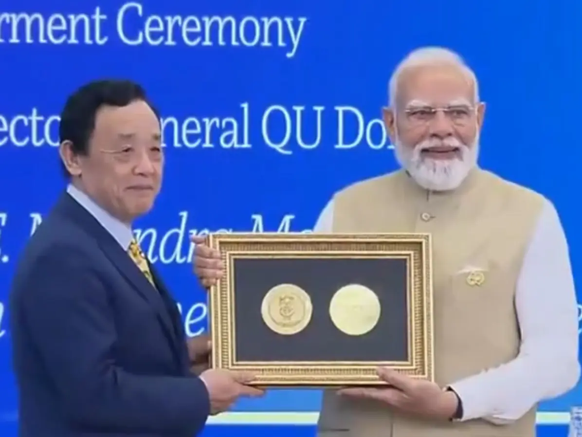PM Modi receives prestigious FAO Agricola Medal in Italy | WATCH PM Modi receives prestigious FAO Agricola Medal in Italy | WATCH
