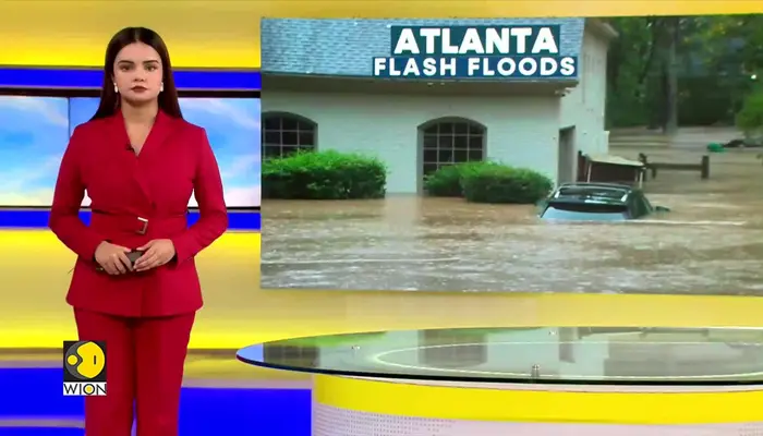 Atlanta Floods: Roads Submerged On Rainstorms Hit Parts of US State Georgia