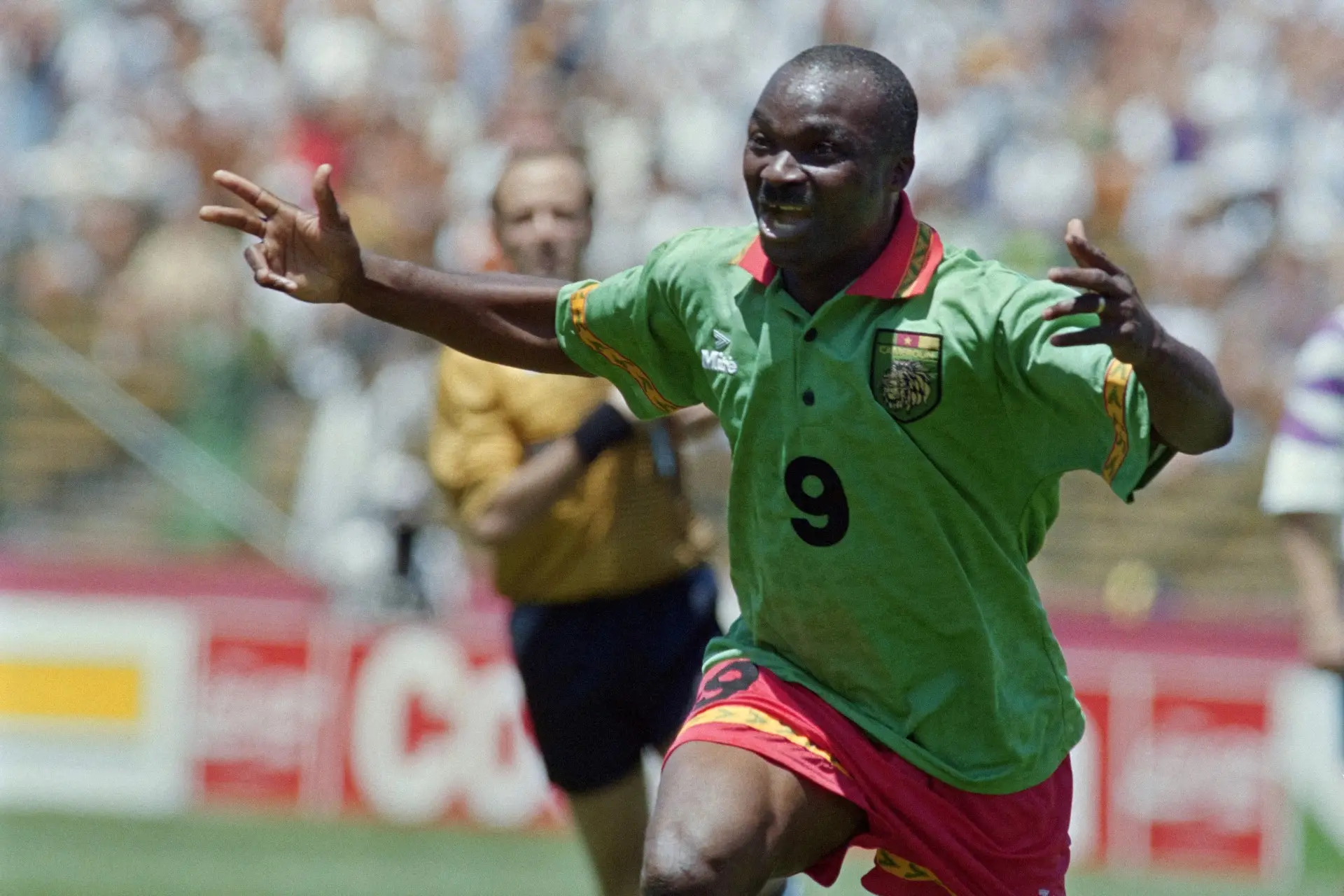 Cameroon striker Roger Milla is also on the list