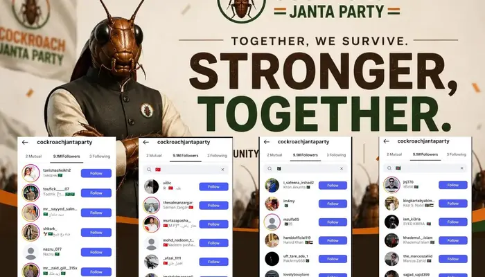 Pakistan angle to ‘Cockroach Janta Party’? Netizens flag large number of Pak, Bangladesh and Turkey-based followers