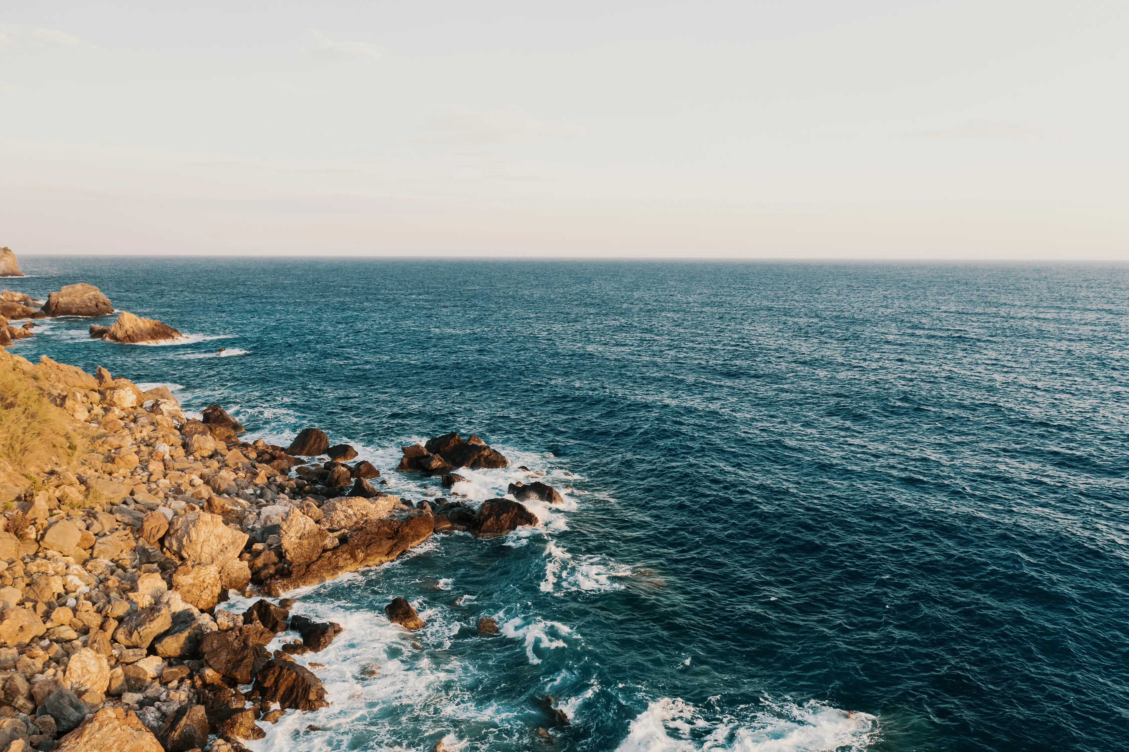 Massive "blobs" of warm water moving through the ocean