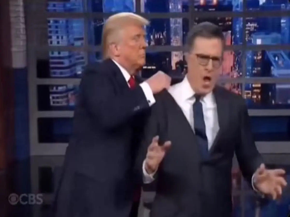 WATCH: Trump mocks Stephen Colbert with AI generated video after his Late Show comes to an end WATCH: Trump mocks Stephen Colbert with AI generated video after his Late Show comes to an end