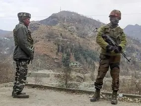 Encounter underway in Rajouri as security forces engage terrorists Encounter underway in Rajouri as security forces engage terrorists