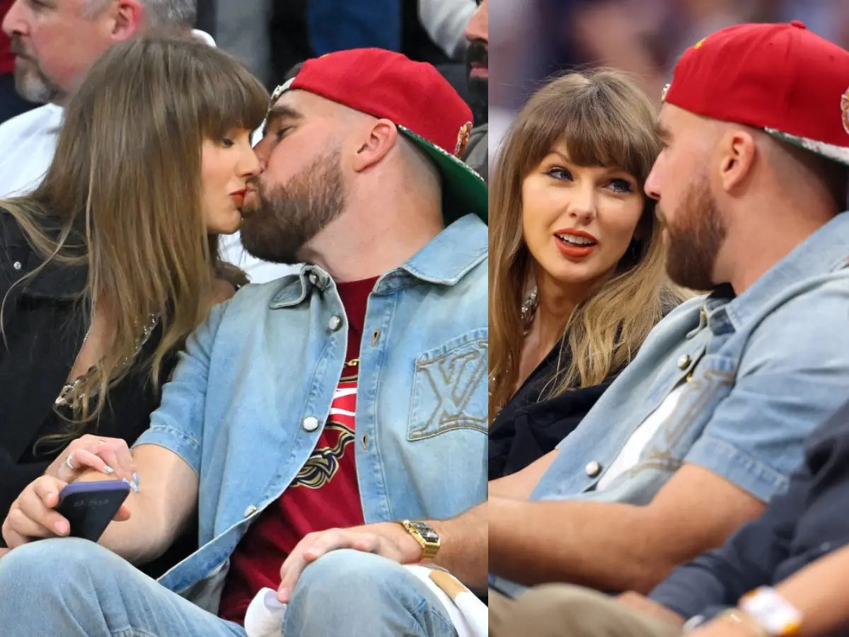 Taylor Swift, Travis Kelce turn NBA game into viral date night moment | Watch