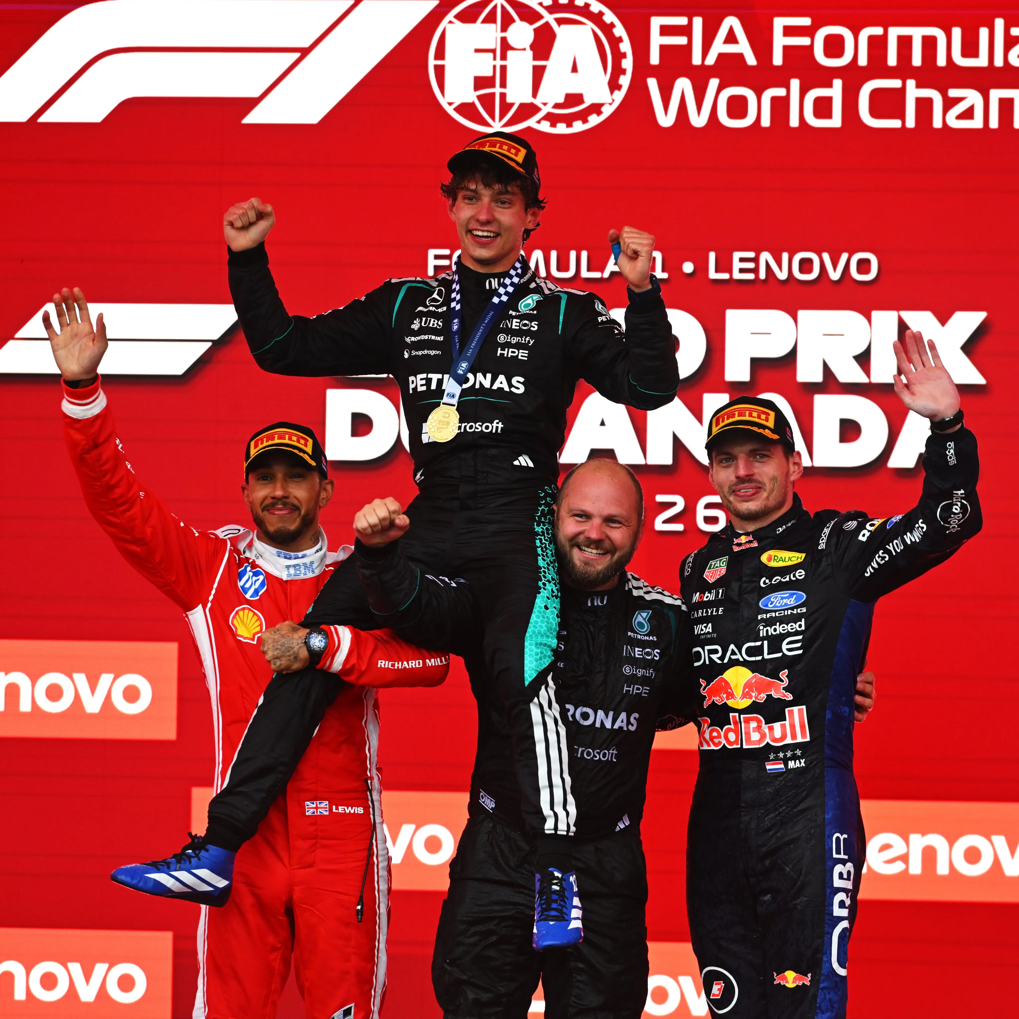 F1 2026: Mercedes' Antonelli wins Canadian GP for fourth consecutive race victory