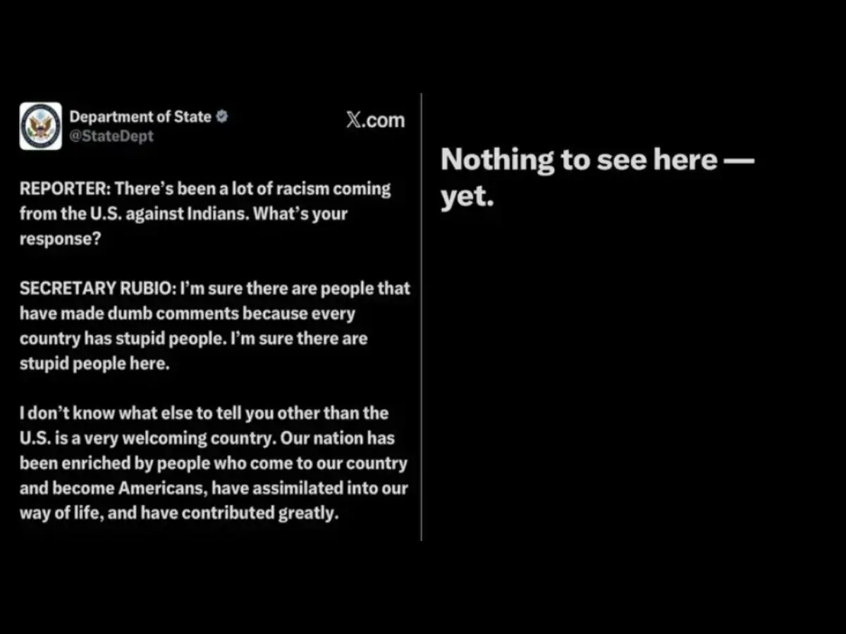 US Department deletes social media post