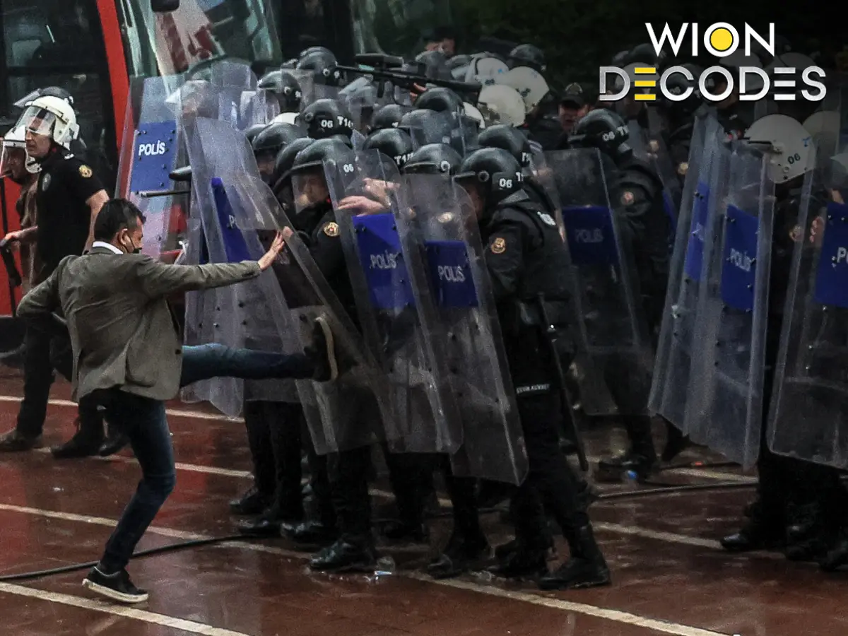 Tear gas by riot police and Opposition eviction: Dramatic scenes emerge from Turkey — What's happening | WION Decodes