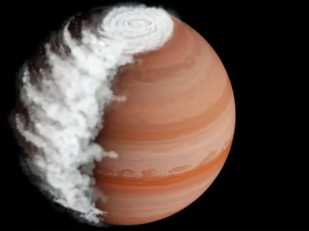 Rock clouds on Hot Jupiter 700 light-years from Earth form in the morning and disappear by evening