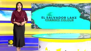 El Salvador Lagoon Turns Bright Turquoise | Scientists Link Rare Bloom to Heatwave Conditions
