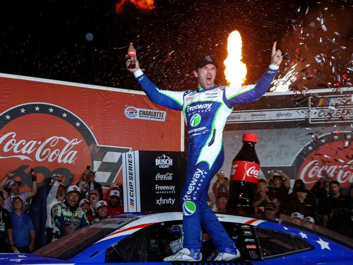 'This one for him': Daniel Suarez dedicates NASCAR Cup Series win to Kyle Busch