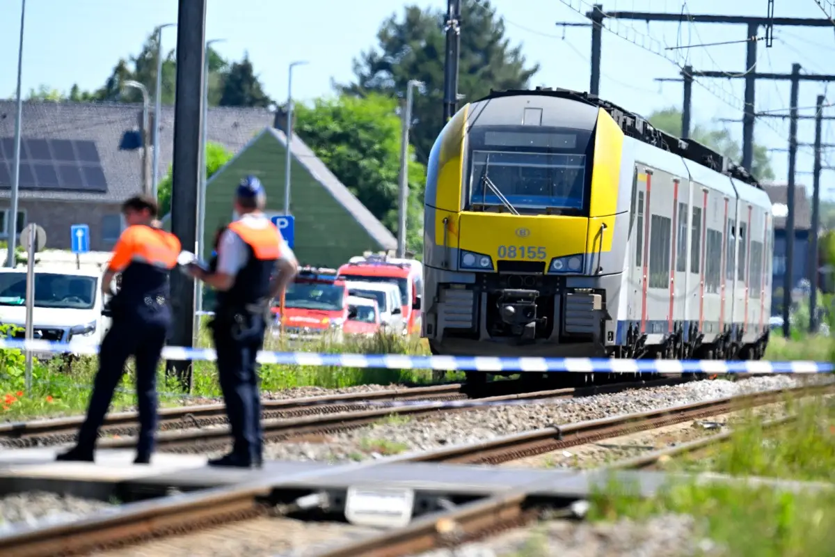 Four killed, including children, after train hits school bus in Belgium