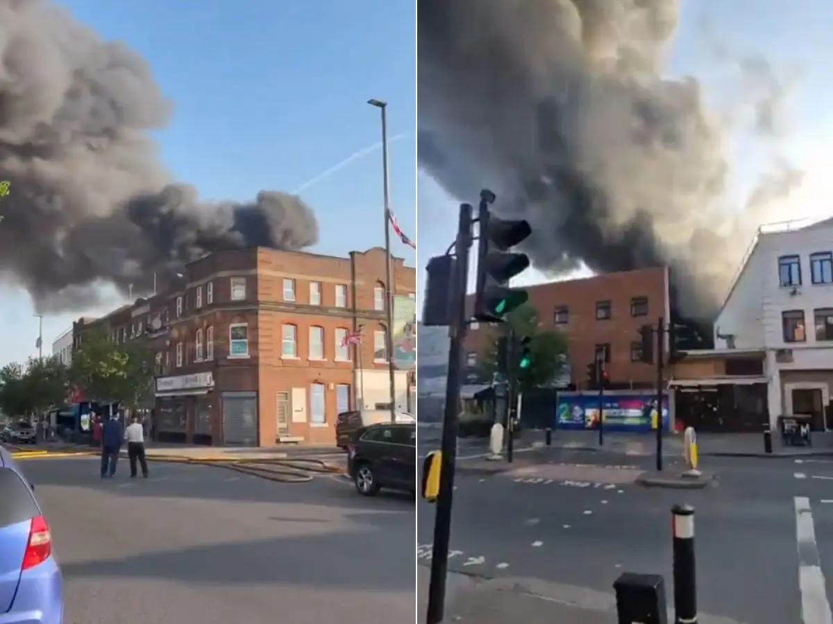 VIDEO | Massive fire breaks out at Jewish supermarket in London’s Golders Green; 100 firefighters deployed VIDEO | Massive fire breaks out at Jewish supermarket in London’s Golders Green; 100 firefighters deployed