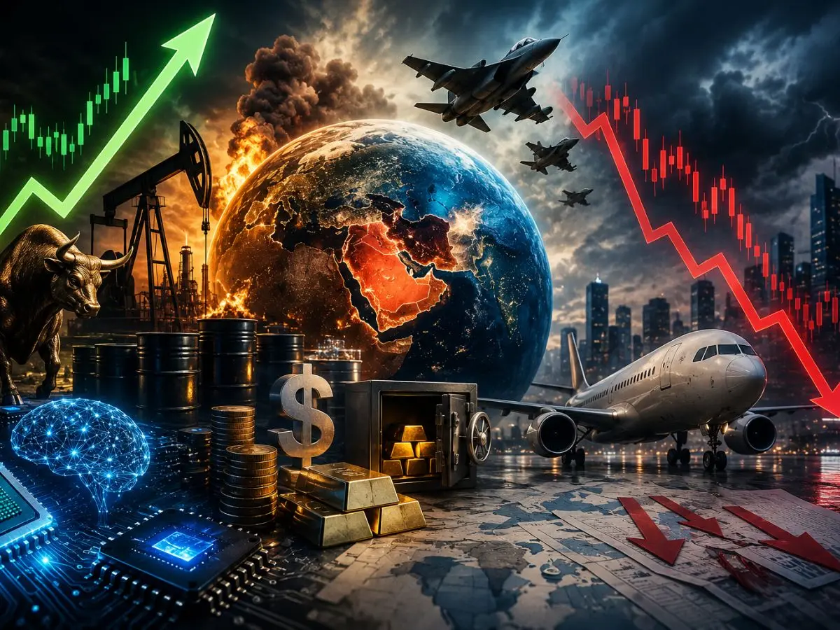 Oil spikes, airlines stumble, AI stocks soar: The sectors gaining and losing most from the Iran war Oil spikes, airlines stumble, AI stocks soar: The sectors gaining and losing most from the Iran war