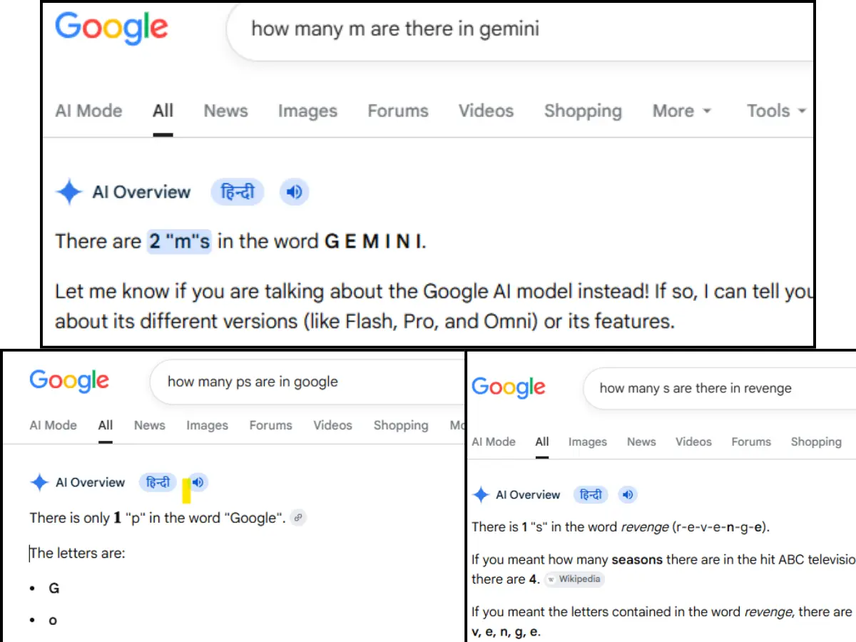 After 'Disregard', Google AI Overview has a spelling problem - 'P' in Google and 2 'M' in Gemini After 'Disregard', Google AI Overview has a spelling problem - 'P' in Google and 2 'M' in Gemini