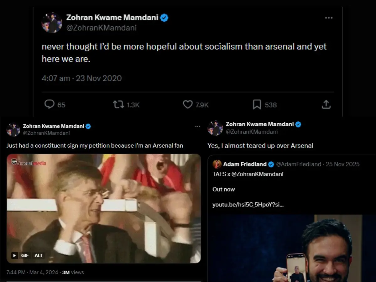 Mamdani’s viral Arsenal tweets