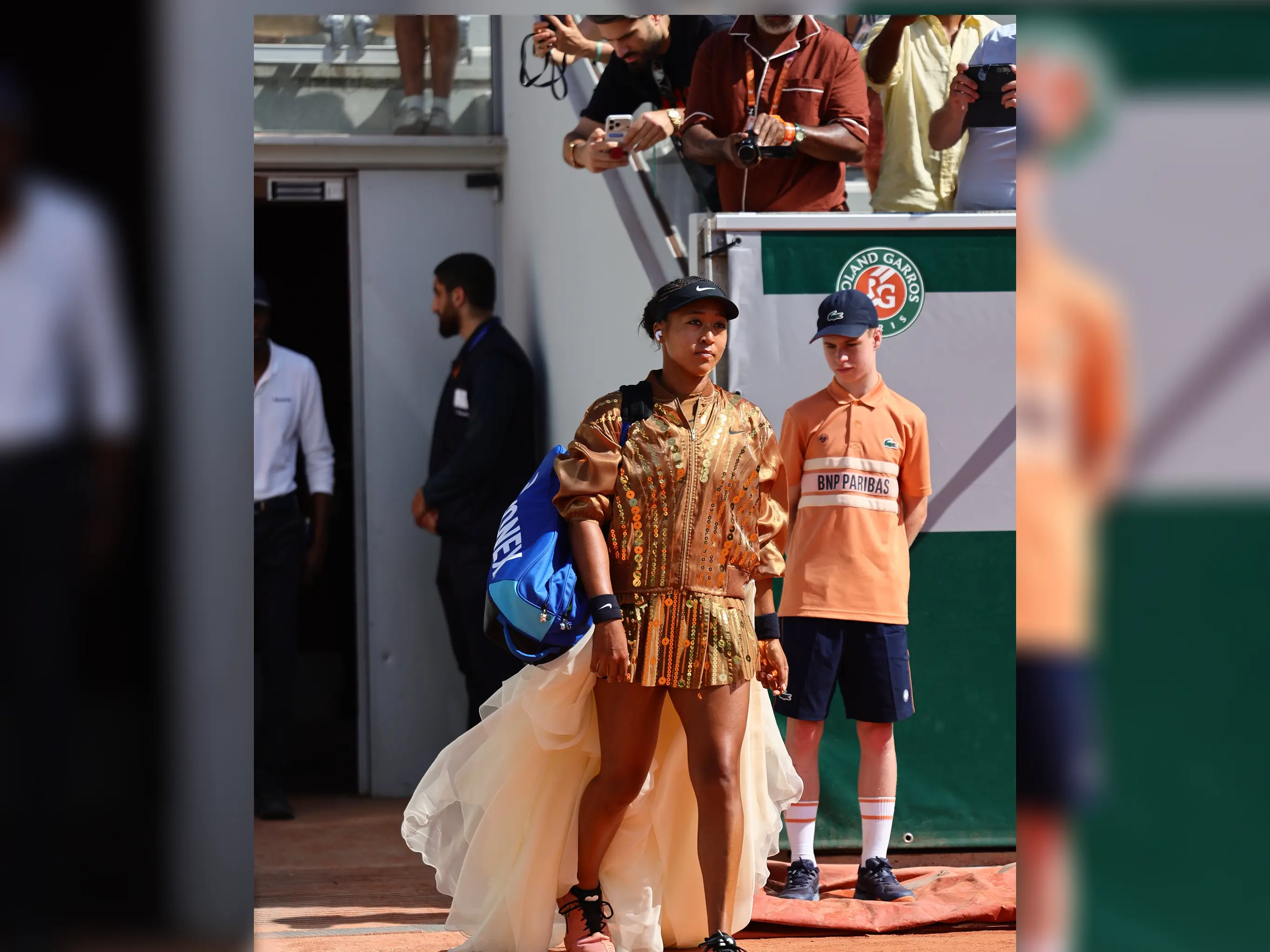 French Open 2026 | Osaka dazzles in 'golden bomber jacket' for Round 2 after shining like 'Eiffel Tower at night'