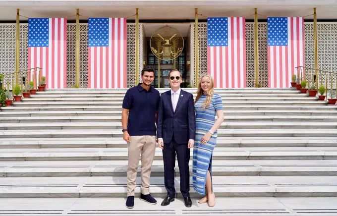 US Ambassador welcomes the couple
