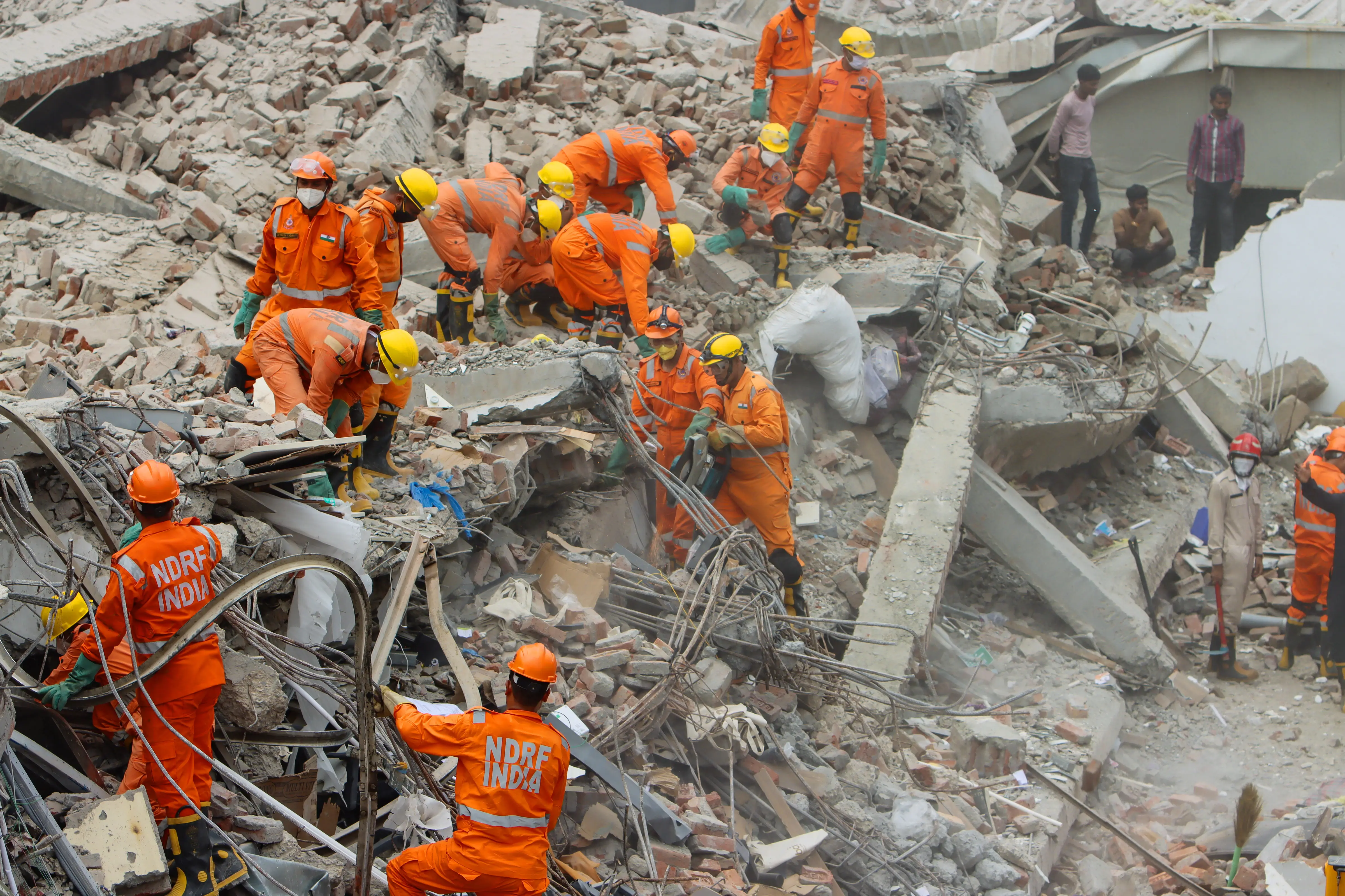 Six killed, several injured after PG building collapse near Delhi's Saket Metro Station