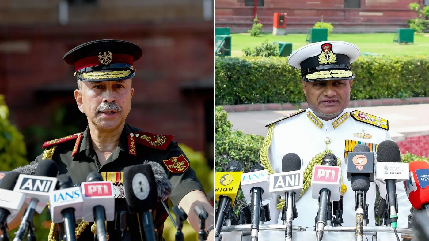 General NS Raja Subramani takes charge as CDS, Admiral Krishna Swaminathan assumes office as Navy Chief