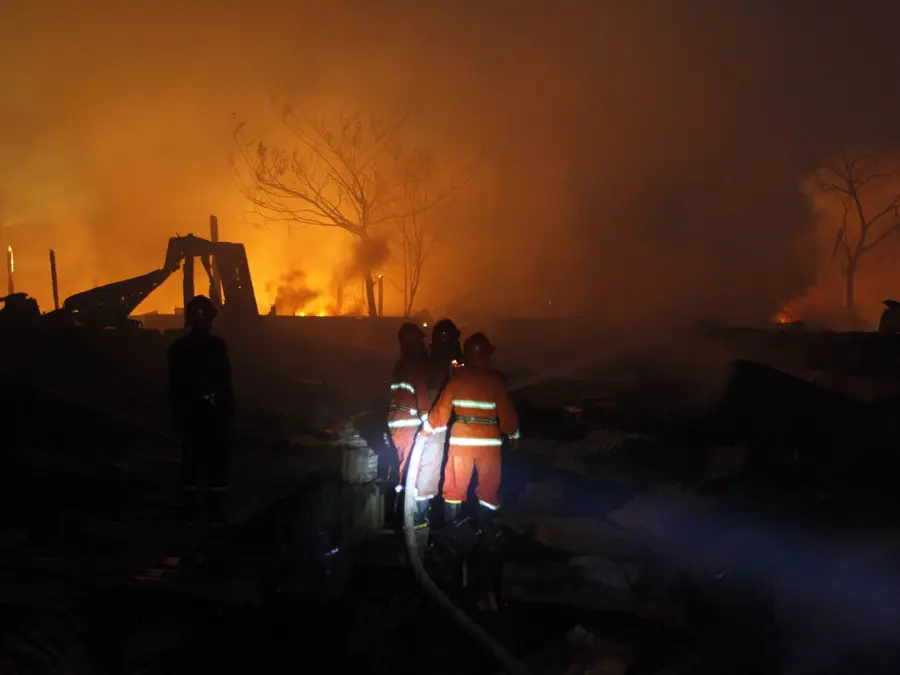 More than 45 people killed in blast at mining explosives warehouse in Myanmar: Rescuers
