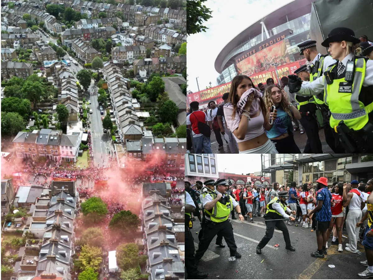 Arsenal victory parade: 16 arrested, 75 rescued as fans flood North London during celebrations