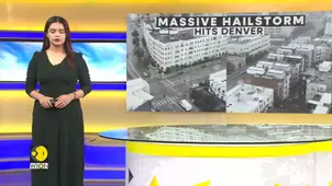 Denver Hail Storm: Giant Hail Crashes Into City Streets 