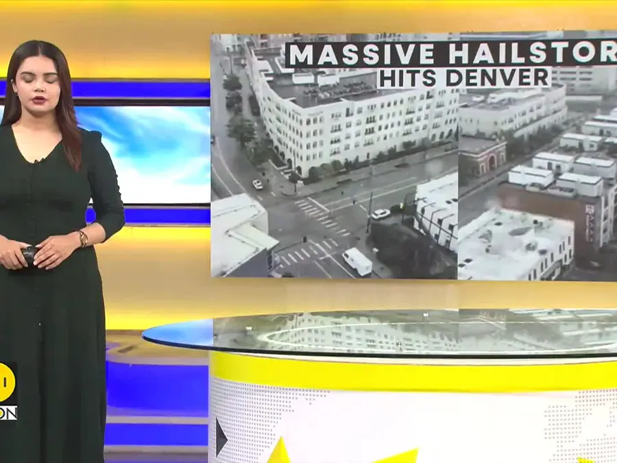 Denver Hail Storm: Giant Hail Crashes Into City Streets 