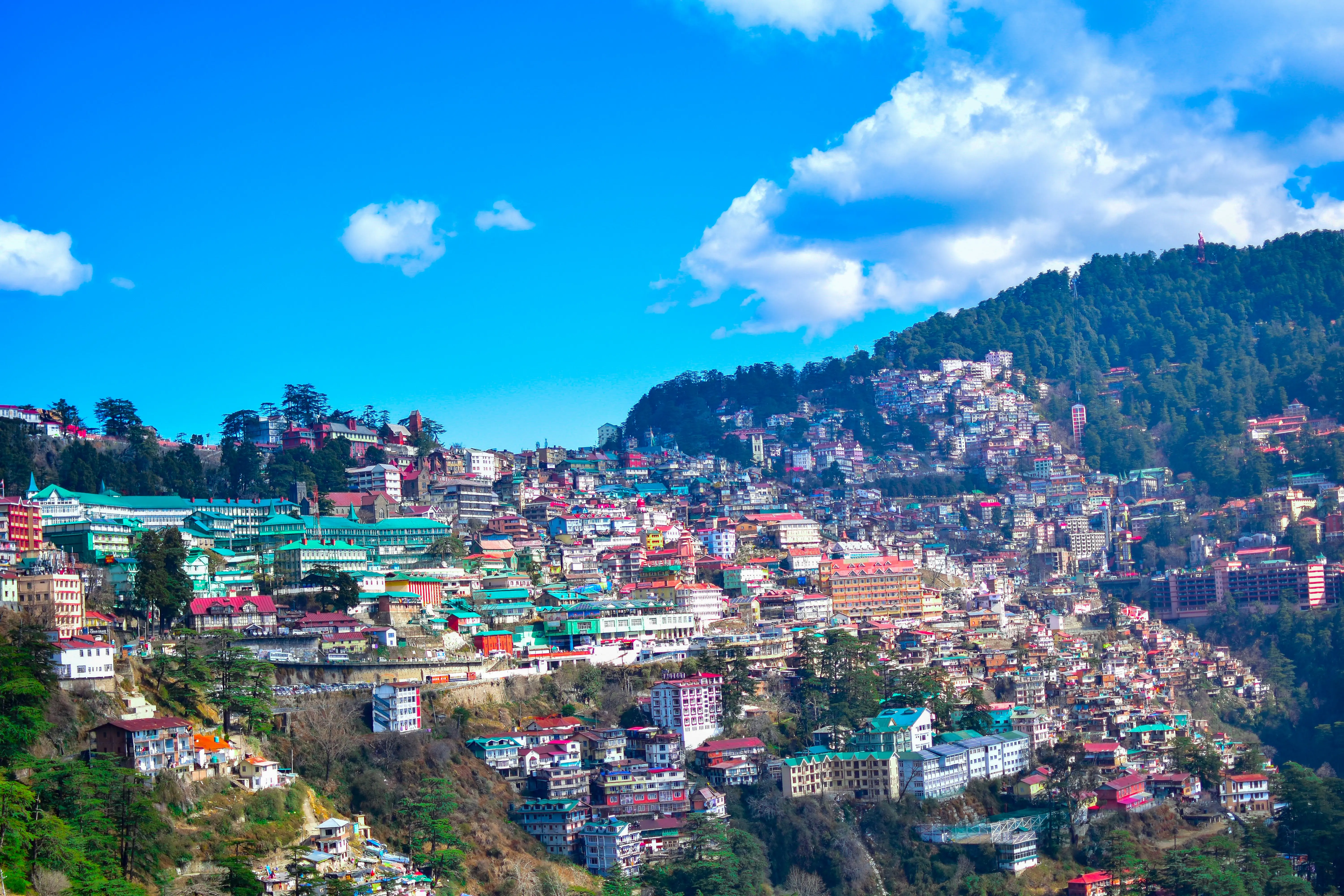 3. Shimla, Himachal Pradesh (~340 km from Delhi | 12–20°C)