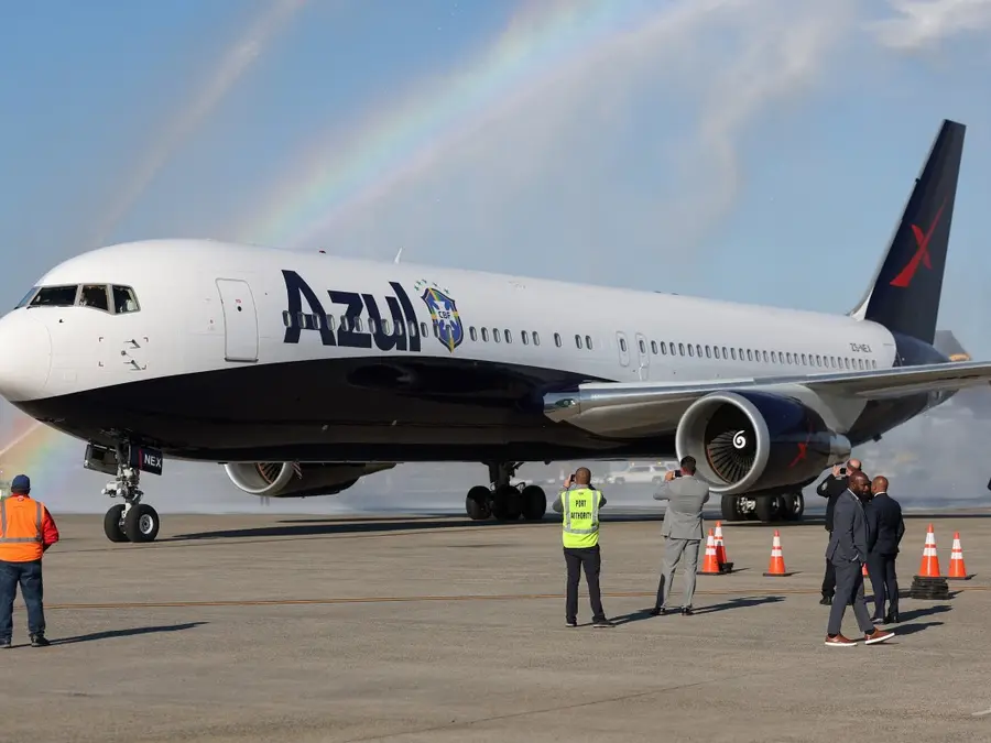 Bizarre belief! Brazil's $200 million jet carrying Neymar and Co is 'baptised' before take-off