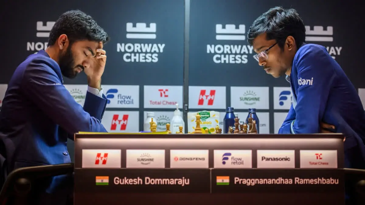 Norway Chess 2026: Praggnanandhaa outclasses World Champion D Gukesh in all-Indian battle