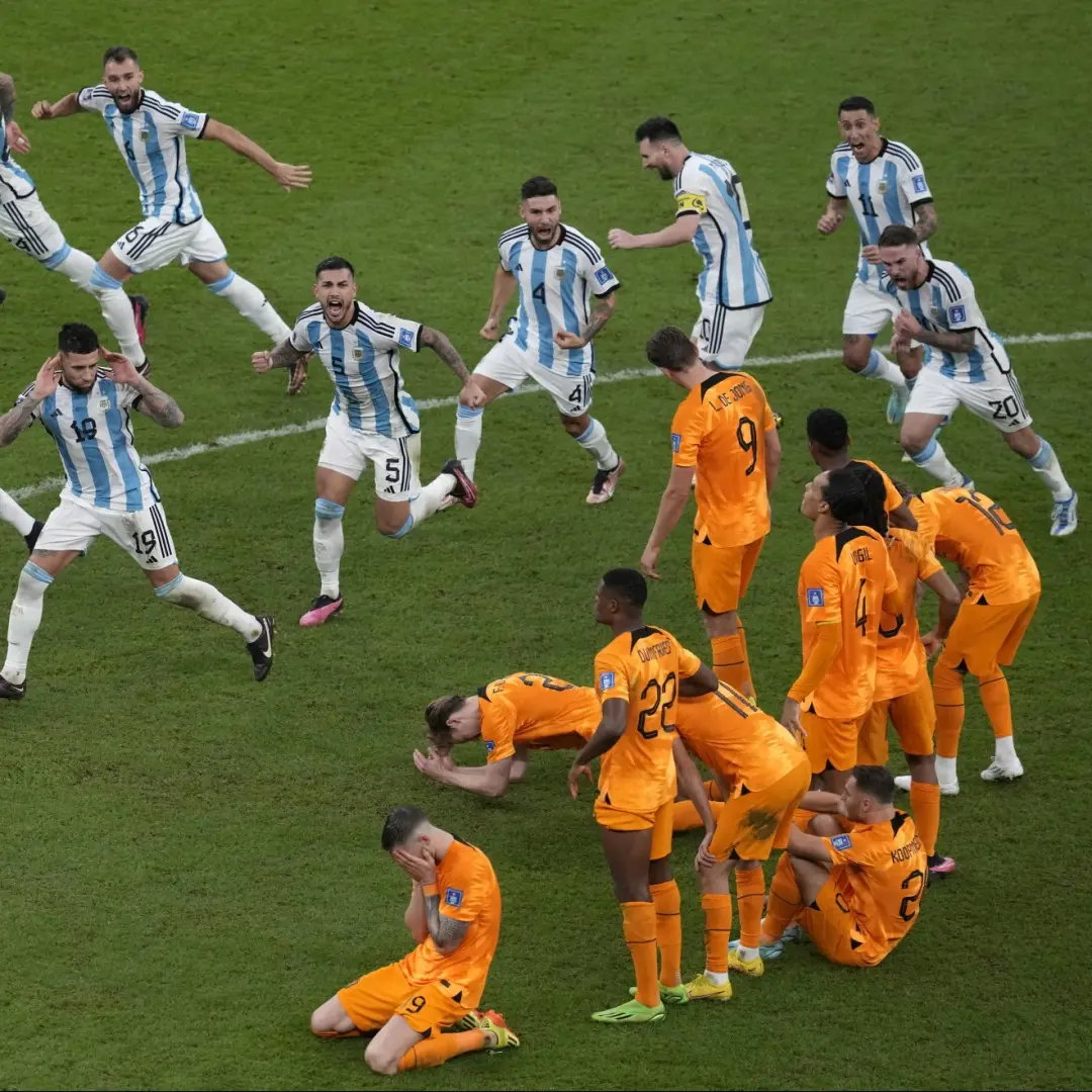 Argentina vs Netherlands penalty shootout chaos (2022)