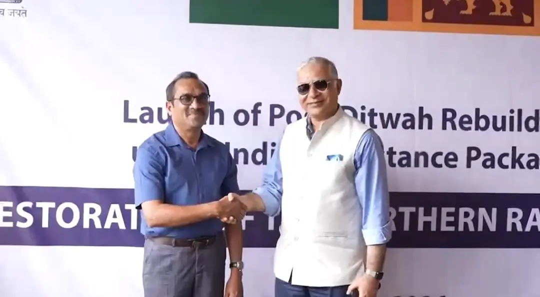 India restores key Sri Lanka railway line damaged by Cyclone Ditwah