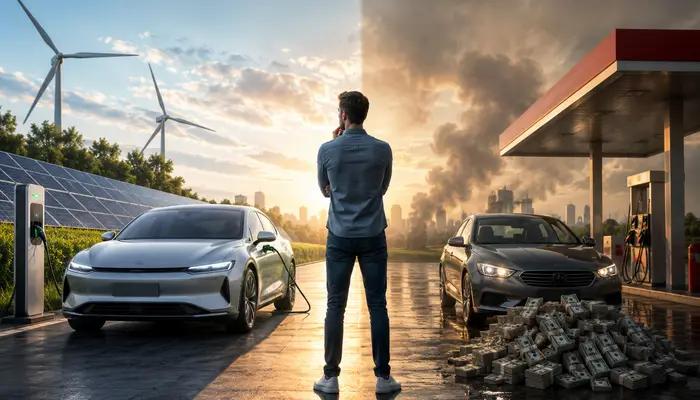 Is it logically smarter to buy an electric car right now just to avoid fuel costs?