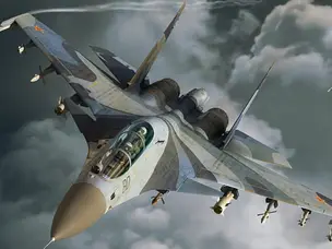 Can a fighter jet fly in heavy rain or storms?