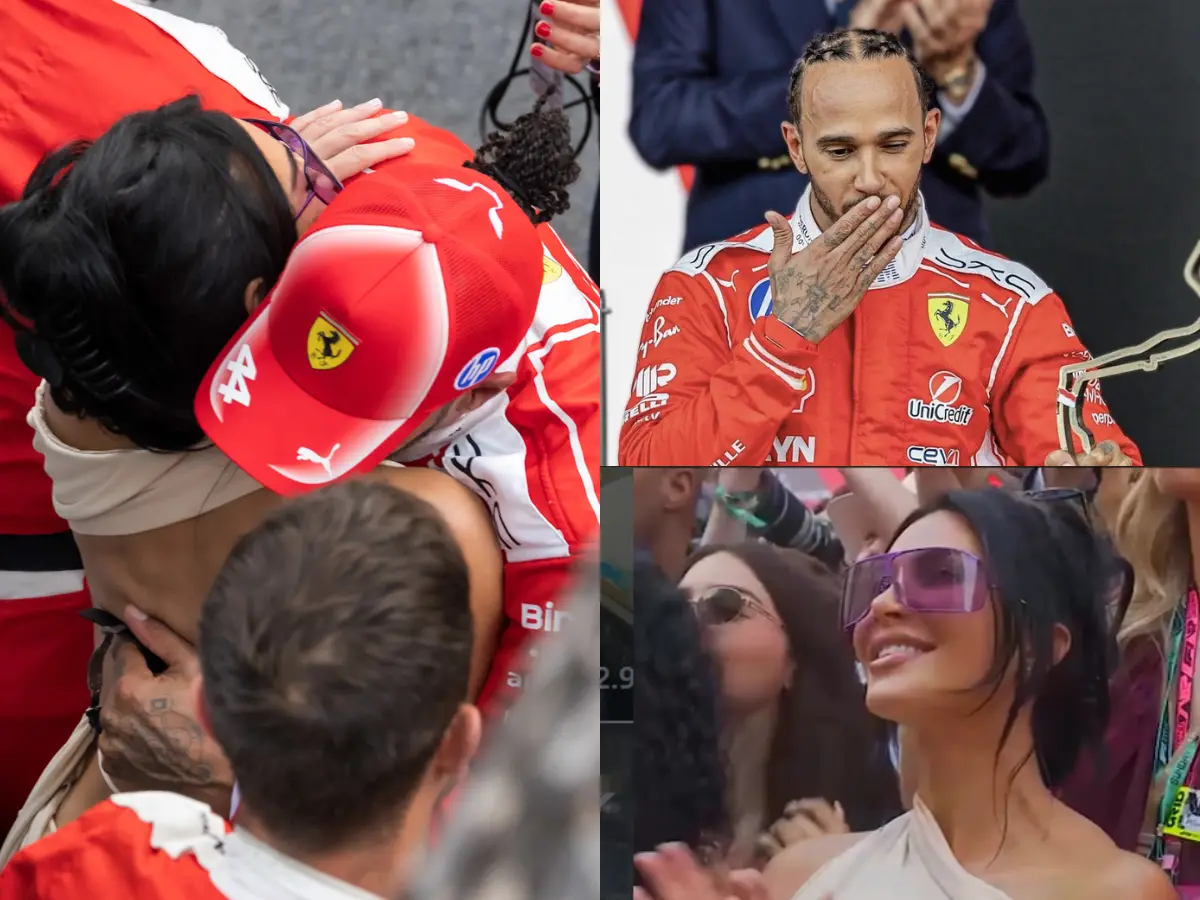 Kim Kardashian-Lewis Hamilton's sweet kiss at Monaco Grand Prix goes viral | Watch Kim Kardashian-Lewis Hamilton's sweet kiss at Monaco Grand Prix goes viral | Watch