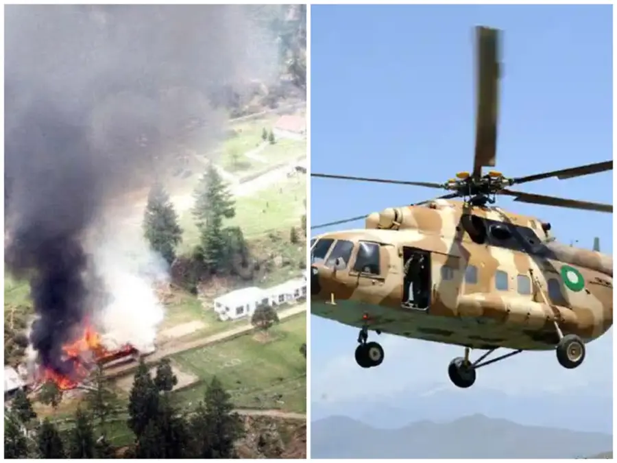 Pakistan Army Mi-17 Helicopter crashes near Muzaffarabad, all personnel on board dead