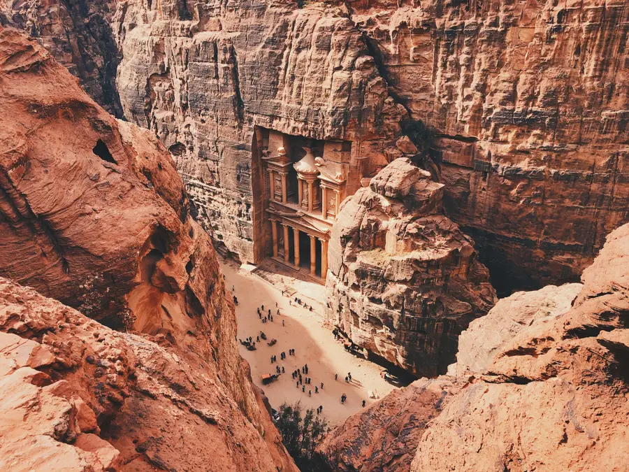 Why is Petra known as the Rose City?