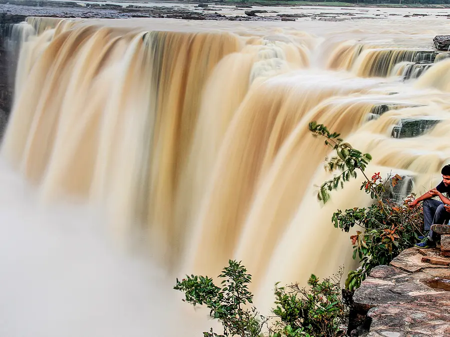 Why is this waterfall called the Niagara of India?