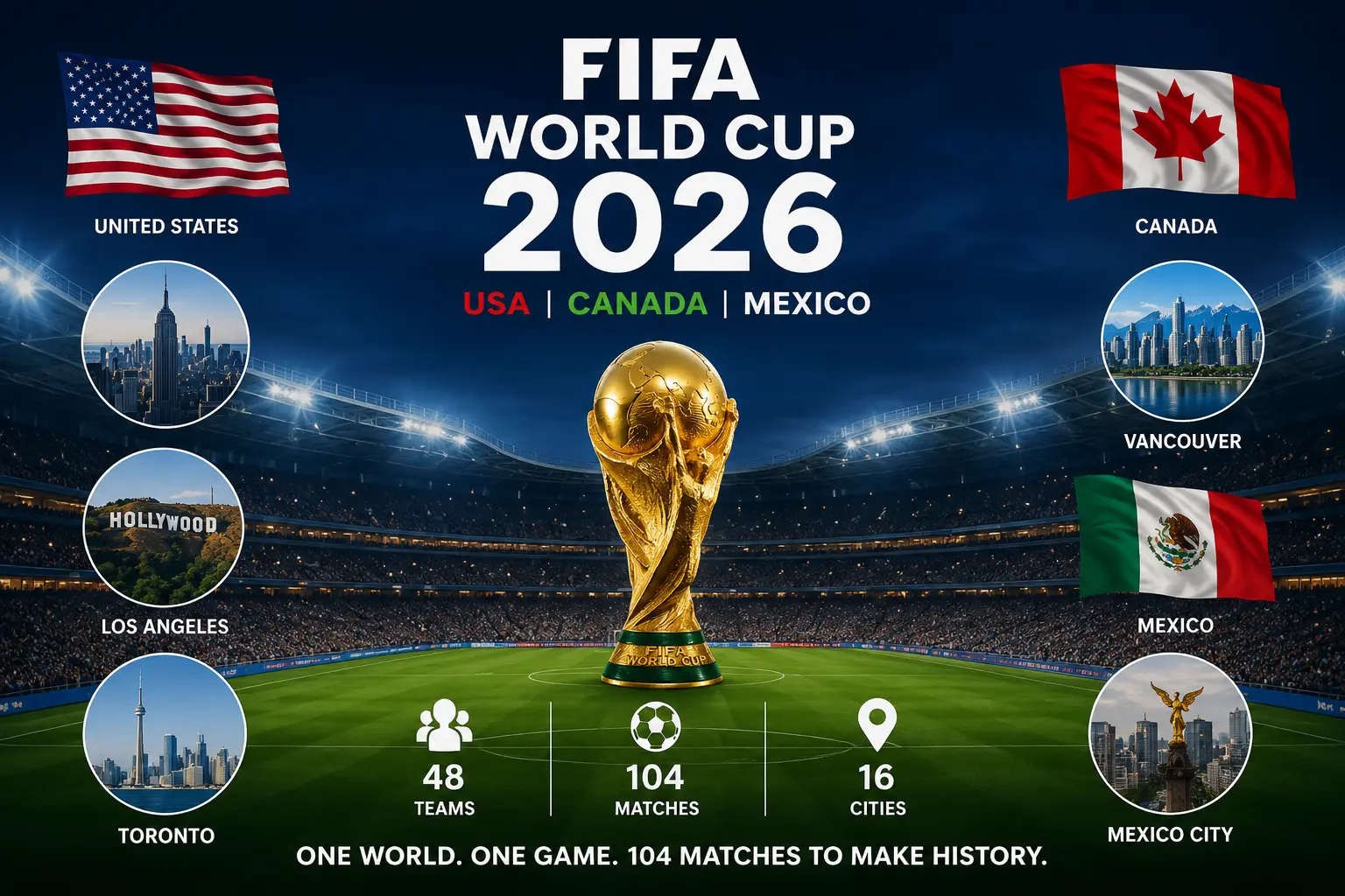 104 matches, 16 cities, 3 countries: The massive broadcast operation behind FIFA World Cup 2026