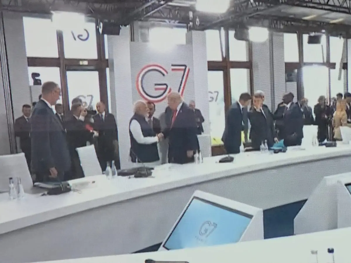 WATCH | Modi meets Trump on G7 sidelines in first in-person interaction since 2025