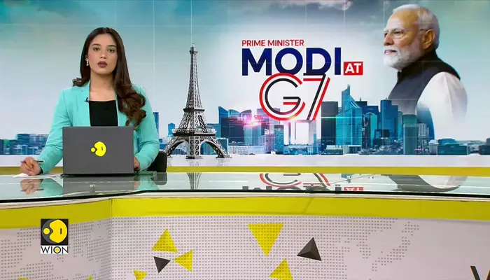 G7 Summit: PM Modi, US President Trump Shake Hands Chat Briefly at G7