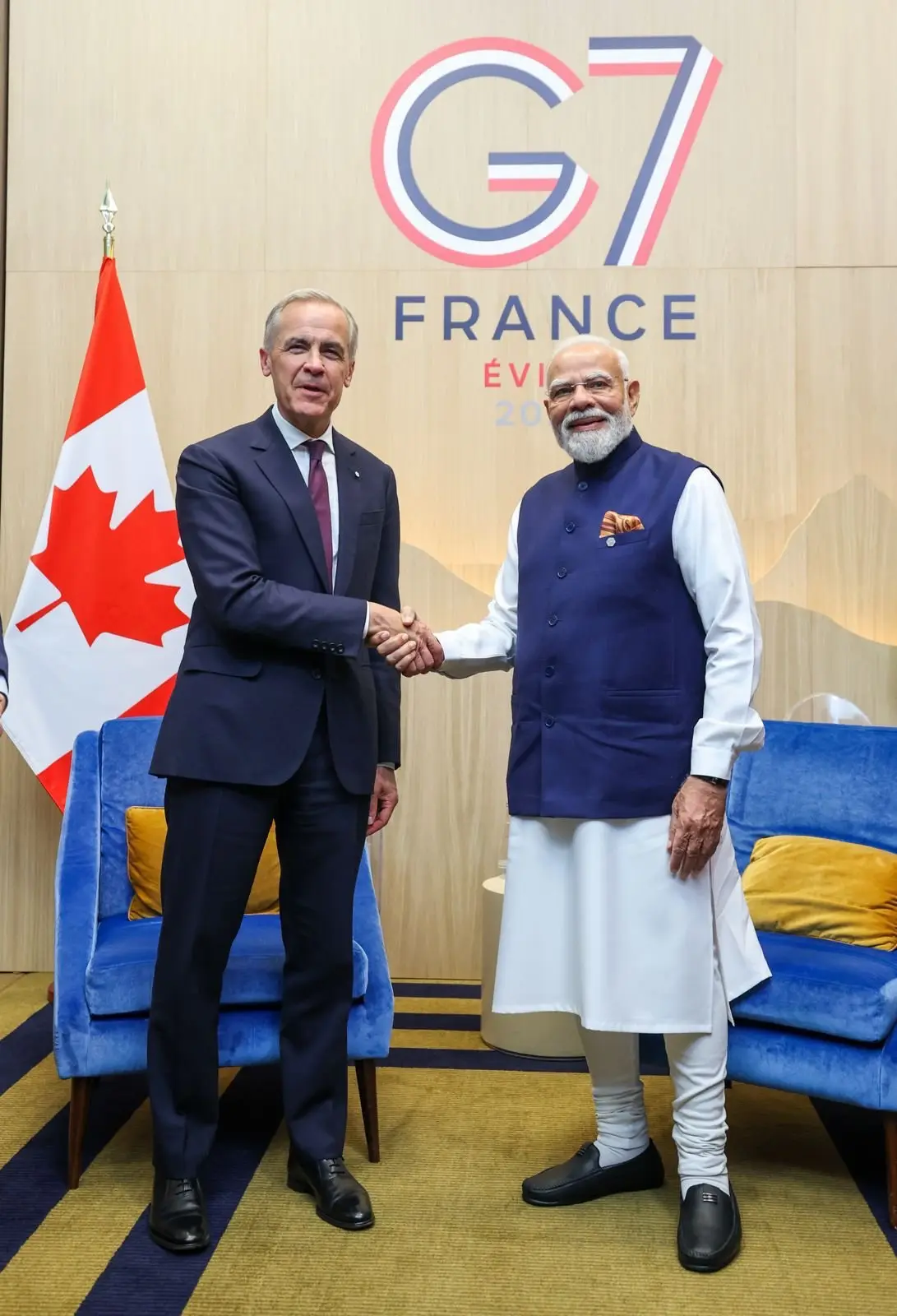 Carney invites PM Modi to Ottawa, India and Canada launch security information pact talks at G7